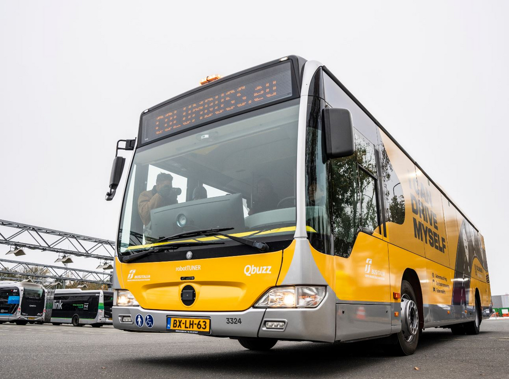 De zelfrijdende bus