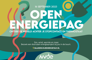 Poster van de Open energiedag van 16 september 2023