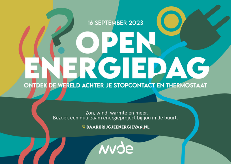 Poster van de Open energiedag van 16 september 2023